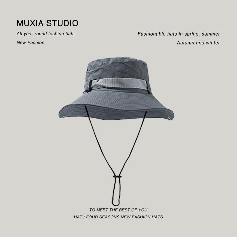 Bucket hat outdoor men's hat summer thin anti-ultraviolet women's sunshade quick-drying sunscreen breathable mountaineering hat