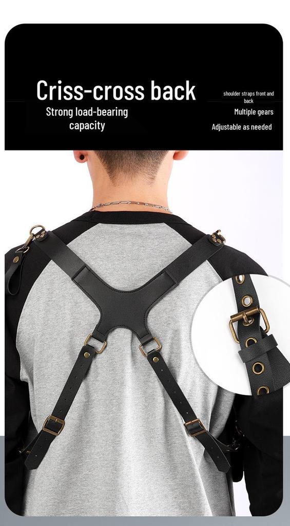 Borsa a Gilet Multiuso da Uomo da Portare a Tracolla sotto l'Ascella - per Esterno, Monospalla e Porta Telefono