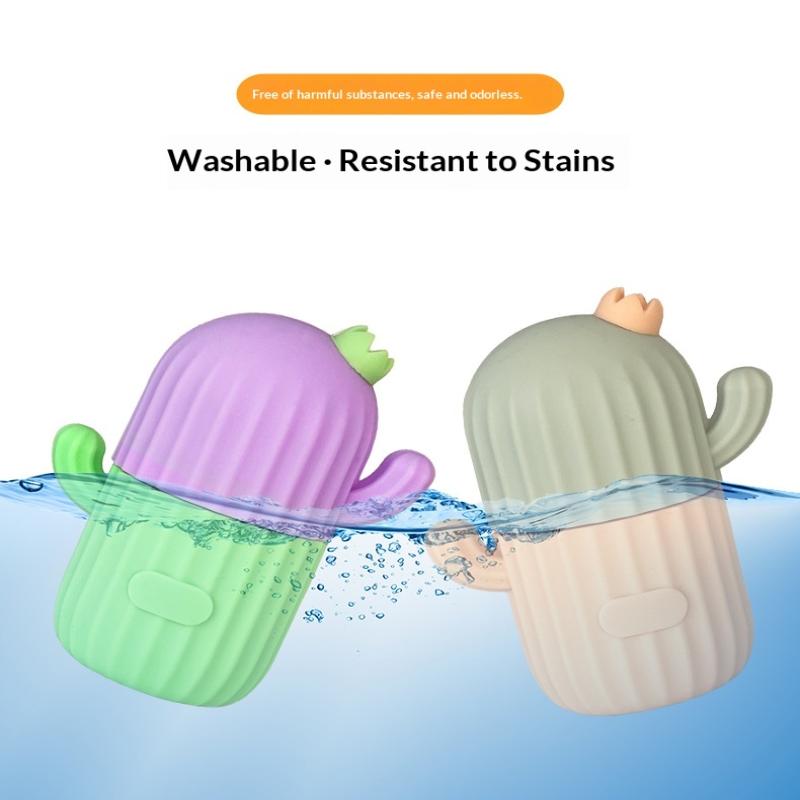 Cactus Shape Ice Cube Roller Massager with Silicone Mold for Reducing Eye Puffiness Reusable Facial Spa Accessory