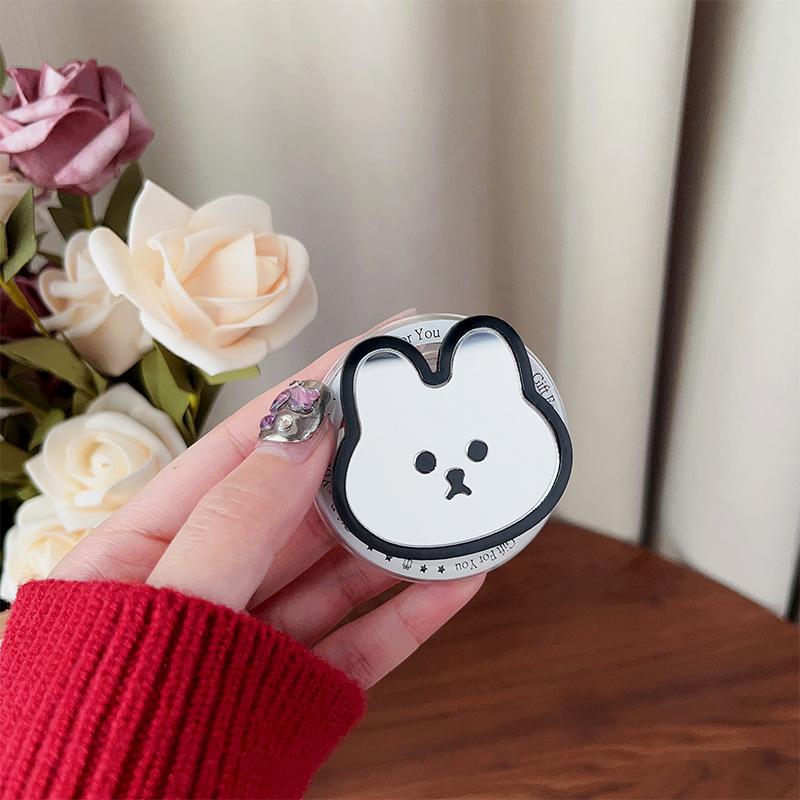 Cute Wind Mobile Phone Airbag Bracket Bunny Mirror Sticker Magnetic Suction Retractable Portable Lazy Niche