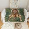 Imitation Tiger Skin Tapestry Polyester Cotton Thread Woven Nordic Retro Ukiyoe Hanging Tiger Floor Mat