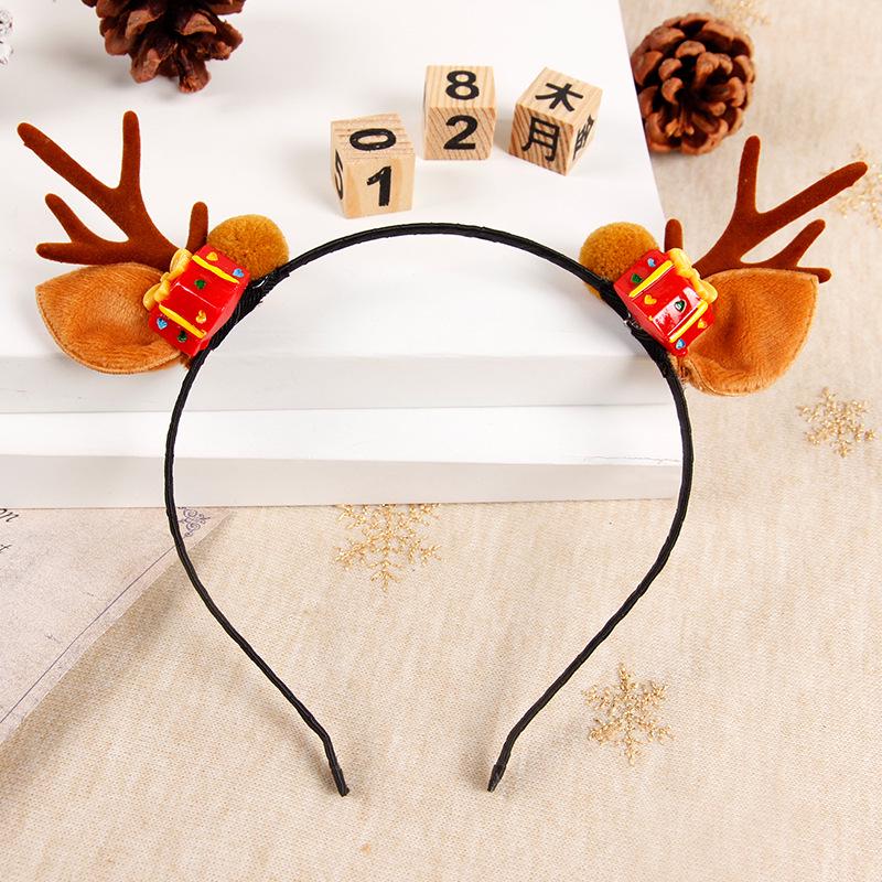 2025 Trendy Christmas Antler Headband for Kids & Adults - Cute Holiday Hair Accessories for Parties