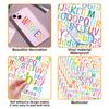 Letter Stickers European and American Home Decoration Personalized Toys Stationery Waterproof Color Digital Stickers Waterproof