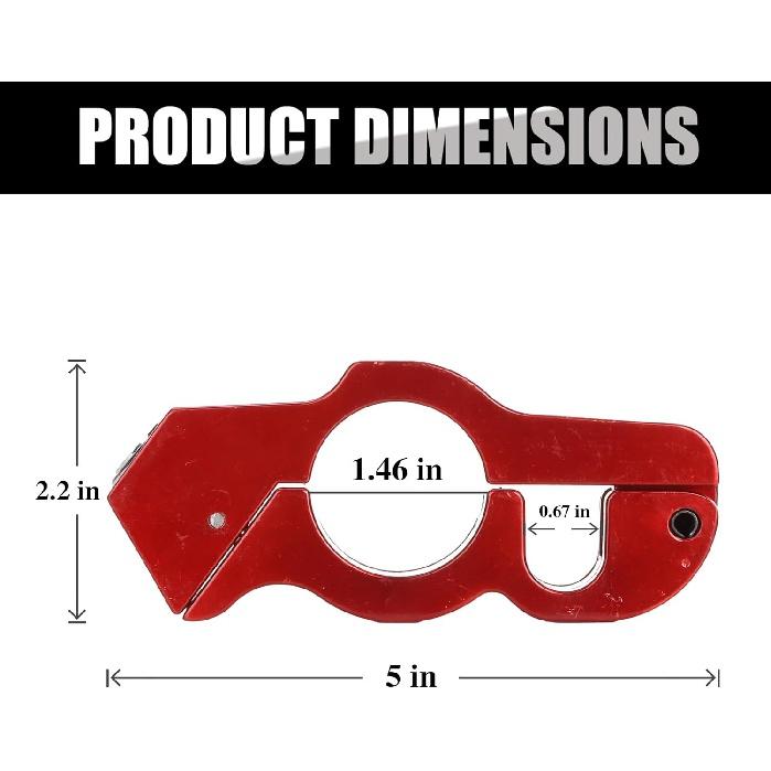 Blocare pentru ghidon de motocicletă Blocare de mâner pentru motocicletă rezistentă Accesorii de securitate antifurt pentru tubul de ghidon de 37 mm pentru mopede scutere Dirt Bike