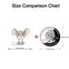 500Pcs/Roll Heterotypic Pets Stickers 2.5cm/1.0'' Cute Art Labels Learning Rewards, Adorn Gifts for Books Watercup Phone PC Pads