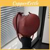 Fashion Casual Pu Heartshaped Crossbody Bag With Inner Zipper Pocket For Women