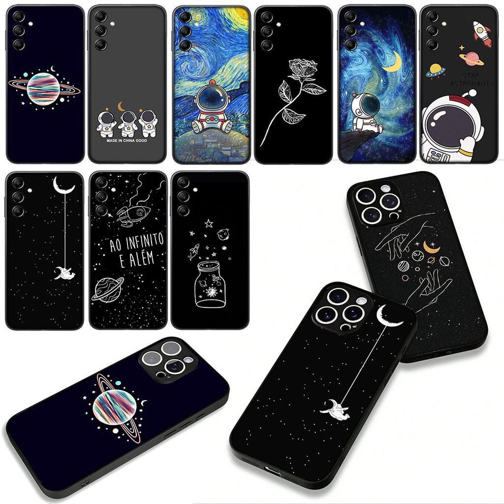 Galaxy Moon Astronaut Stars Universe for Motorola Moto Edge 70 60 Fusion 40 NEO Pro G Stylus G56 G96 G71 G73 G52 G42 G51 Case