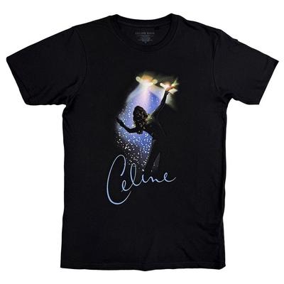 Rock Off oficiálne licencované produkty Celine Dion Spotlight Tričko Veľkosť L Čierna