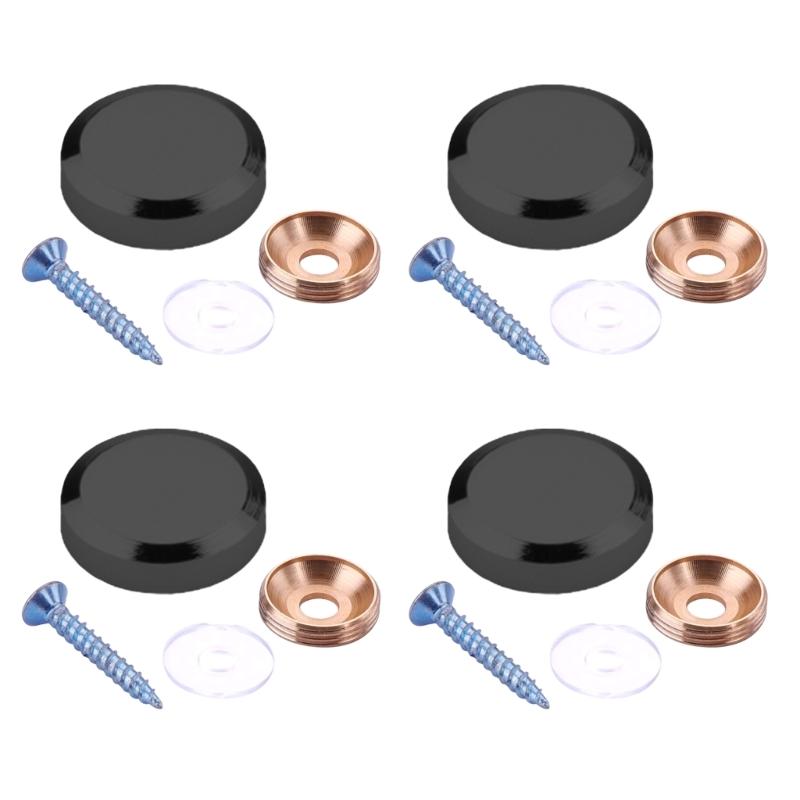 4 Stück Spiegelschrauben Dekorative Kappen Abdeckung Glasbefestigung Werbenägel Kappen Befestigungselemente für Teetisch, Glasmöbel