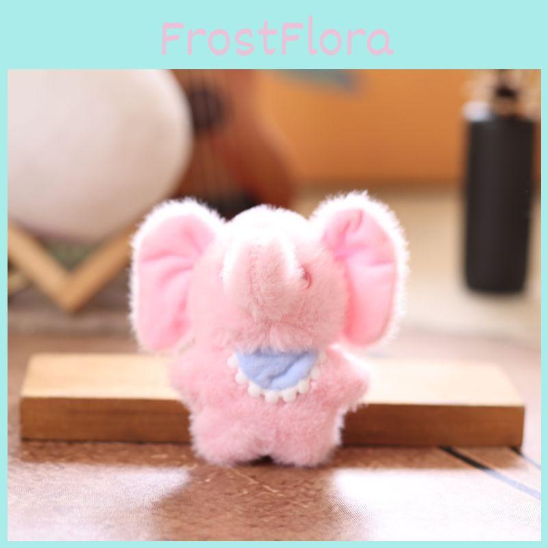 Plush Soft Cute Scarf Elephant Keychain Stuffed Animal Gift For Teens Girls Kids