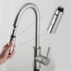Universal G1/2 Pull-out Type Faucet Nozzle Kitchen Sink Shower Nozzle Sprayer Silver Black Water Saving Aerator Replacement Tap