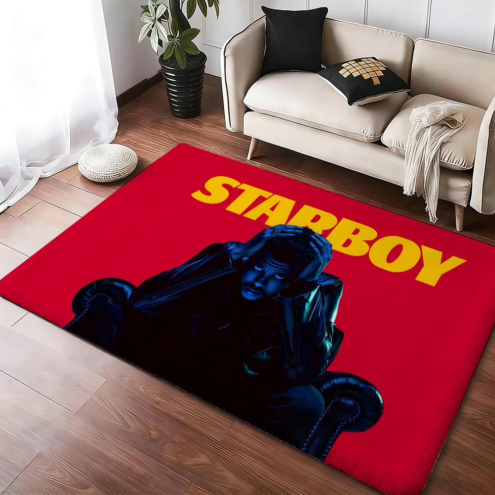 Singer T-The Hot W-Weeknd Floor Mat Cozy Flannel Soft Thick Non-Slip Mat For Living Room Bedroom Kitchen Decor Rugs