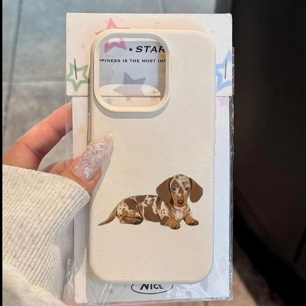 Dachshund Illustration Pattern Phone Case For IPhone 17 16 13 12 14 15 11 Pro Max 15 Plus Air 16E Silicone Shockproof Soft Cover