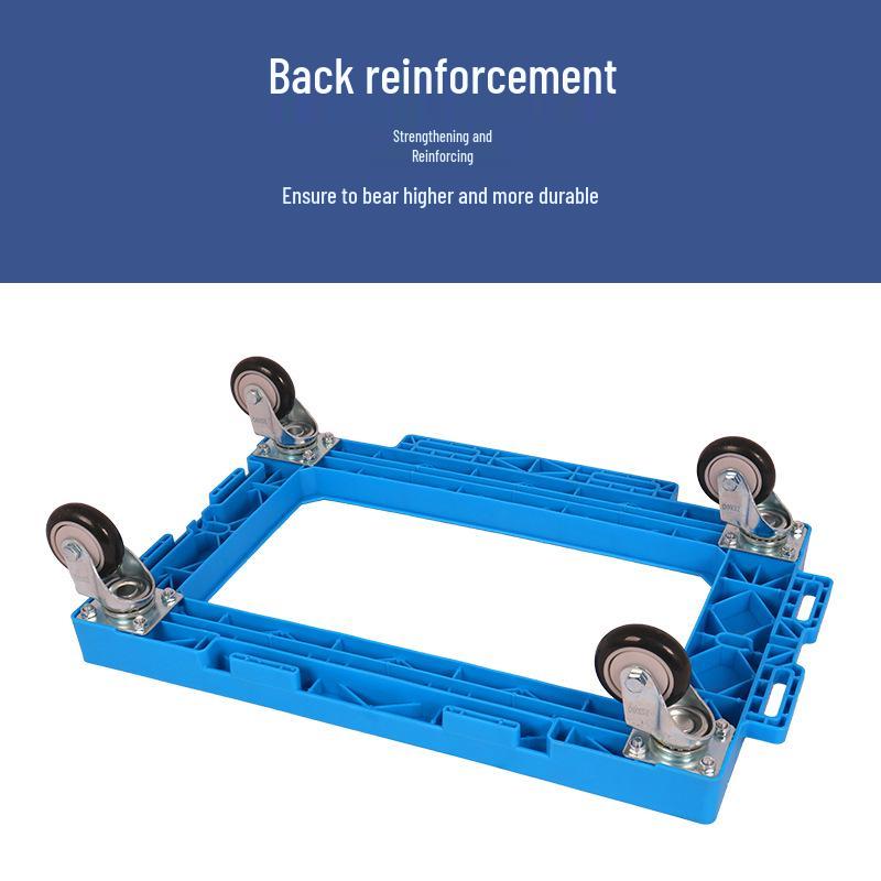 Foldable Silent Four-Wheeled Turtle Cart for Efficient Goods Transport