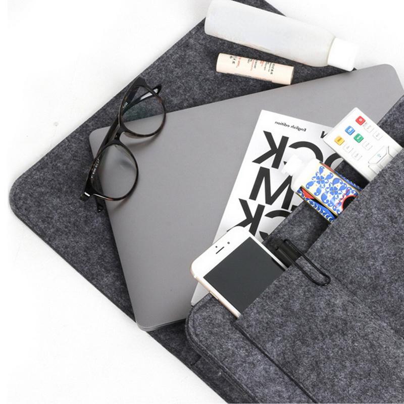 1Pc Felt Bedside Storage Bag Pouch Bed Desk Bag Sofa Remote Control Hanging Caddy Couch Storage Organizer Bed Holder Pockets