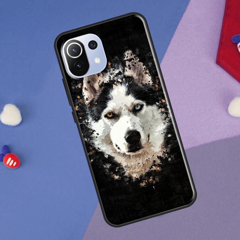 

Siberian Husky Dog Cover For Xiaomi 14 Ultra 13 11T 12T 13T 14T Pro POCO X7 X6 Pro X3 X5 F3 F5 M6 F6 Pro Case POCO M6 Pro