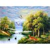 5D DIY full Round diamond painting &quot;landscape&quot; diamond embroidery cross stitch kit rhinestone picture decoration gift