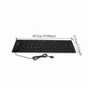Waterproof USB Wired Keyboard 109 Keys Foldable Keyboard Portable Flexible Keyboard  Desktop Laptop