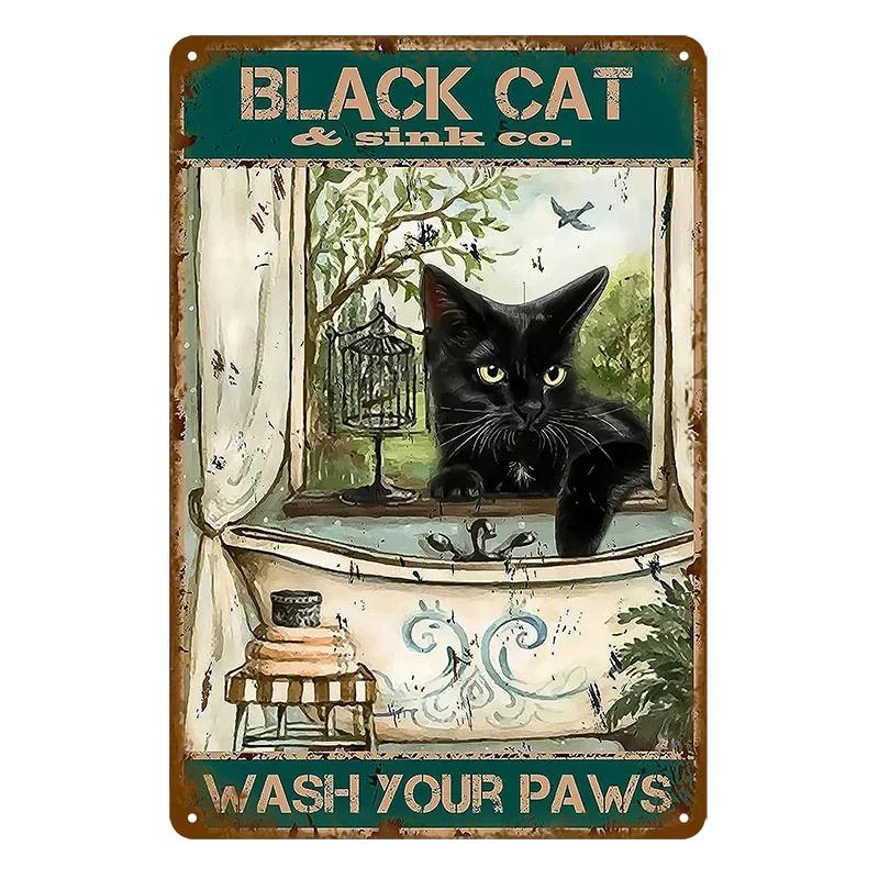 Vintage Toilet Sign Funny Metal Tin Sign Plaque WC Lavatory Toilettes Wall Art Bar Club Bathroom Restroom Toilet Wall Decoration