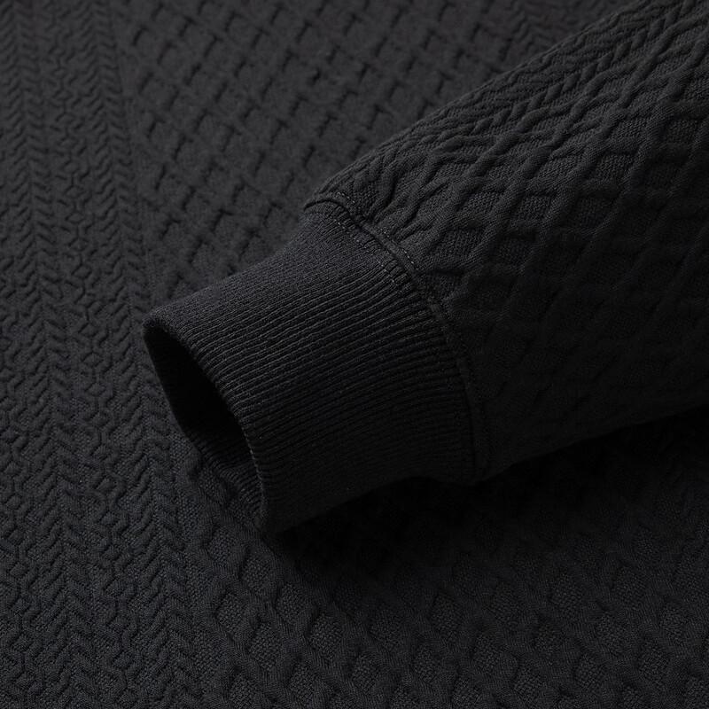 JOW Herren Diamant Jacquard Langarm Sweatshirt