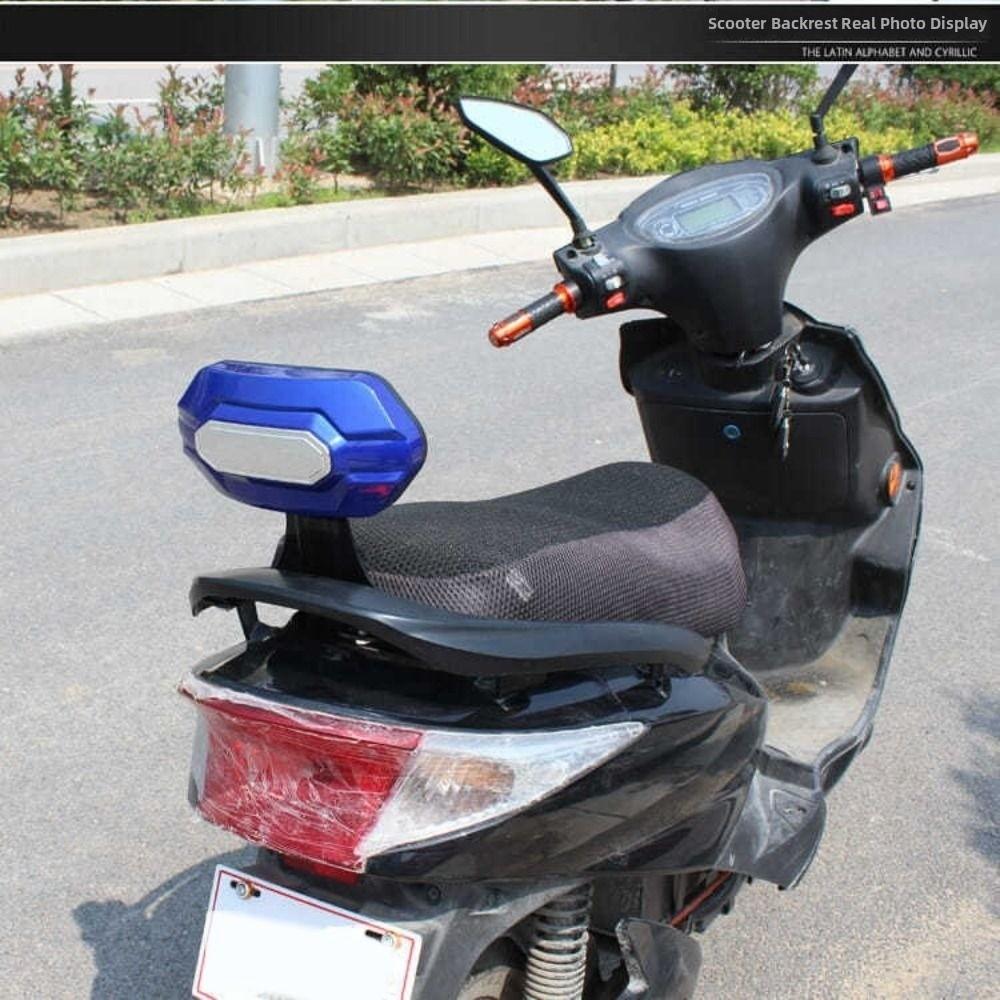 Durable Electric Scooter Rear Backrest Stainless Steel Passenger Seat Cushion Back Rest Pad
