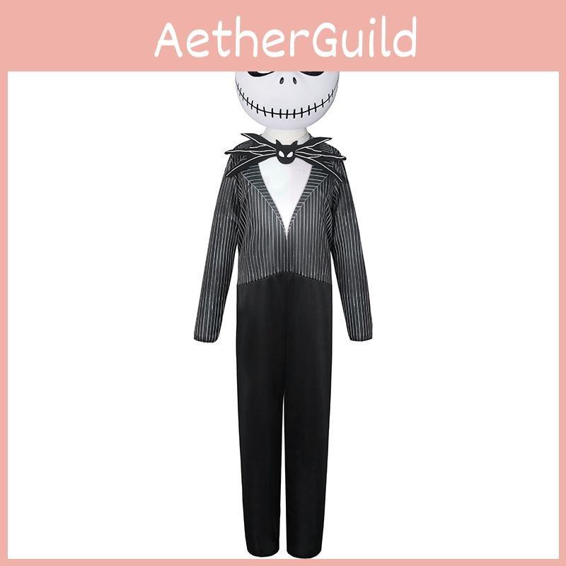 Before Nightmare The Christmas Jack Skellington Cosplay Childern Party Costume