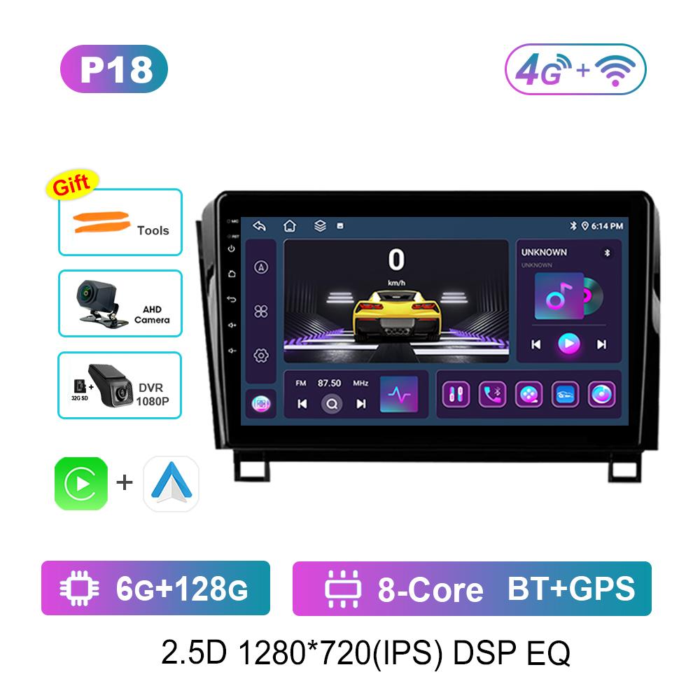 Car Radio Multimedia Player 10 Inch Android OS GPS for Toyota Tundra XK50 2007 - 2013 WiFi 4G IPS Screen Auto Tools Cooling Fan