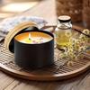 6Pcs 8Oz Candle Tinplate With Lids Round Candle Jars Kit For Loose Candles Used For Diy Storage Candle Making Supplies