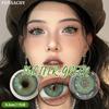 FUNSACHY Color Contacts 1Pair Natural Brown Korean Big Eye Contact Lenses for Eyes Beauty Gray Pupils Colored Soft Lens Yearly