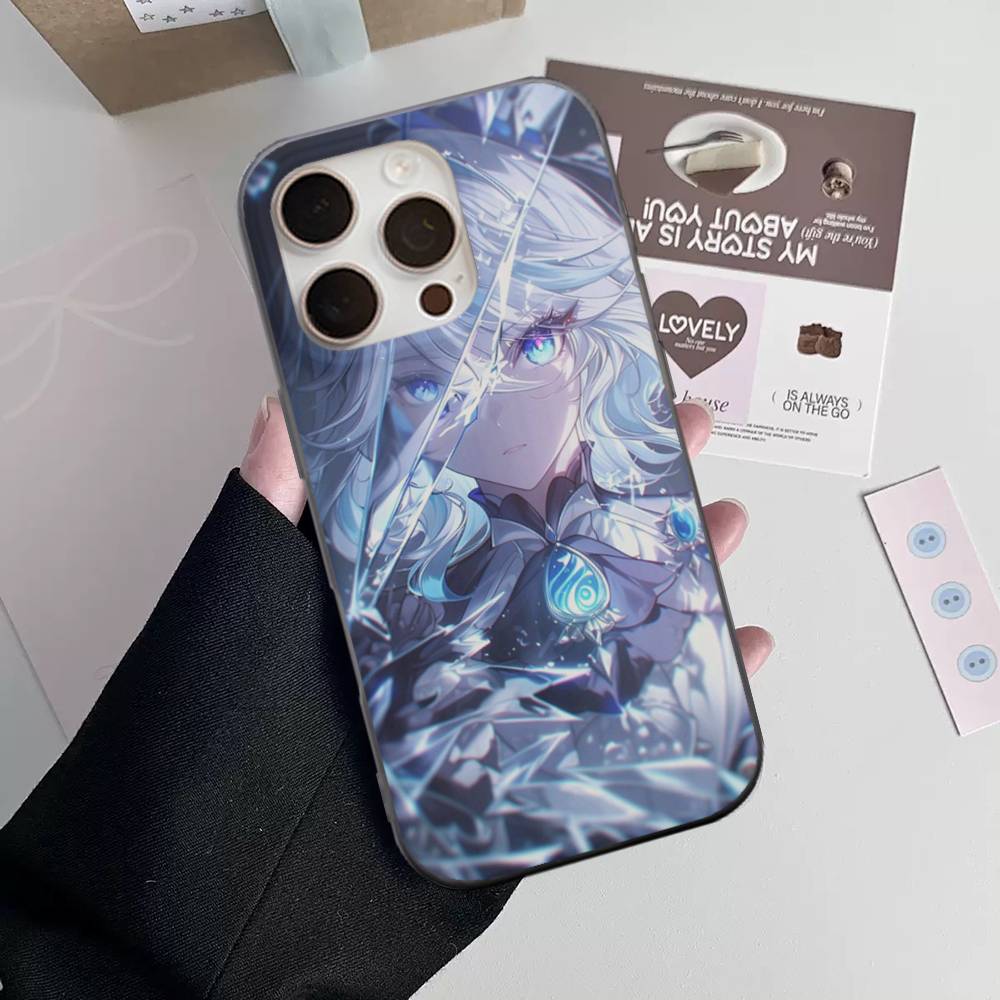 

Чехол для телефона Genshin Impact Furina для iPhone 17 16 15 14 Plus 11 12 13 Pro Max Ударопрочная защита Мягкая задняя крышка iPhone 12pro max
