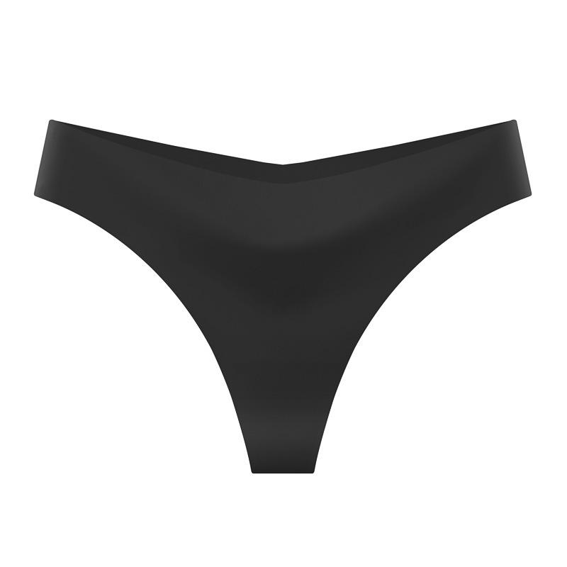 

Европейские и американские бесшовные трусики-стринги из ледяного шелка с низкой посадкой - Сексуальное, дышащее, невидимое женское белье для йоги XL (80-90 kg)