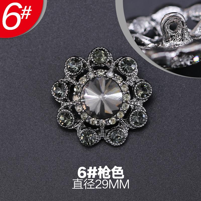 1pcs High-grade Coat Button for Clothing Metal Fur Button Mink Button Decorative Accessory