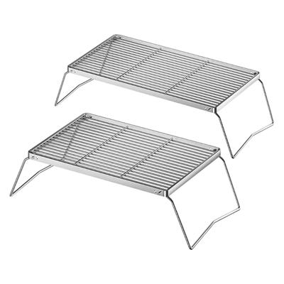 Strong Stainless Steel Folding Barbecue Frame Outdoor Stove Rack for Outside Gatherings and Social Instances