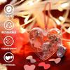 WTEMPO Heart Shaped Clear Fillable Ball Decorations DIY Craft Cute Plastic Wedding Hanging Ornament Balls for Christmas Tree Home Decor Birthday Gifts