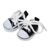 AXLUCE Plüschtier - Schuhe - Plüschkleidung - 10cm Segeltuchschuhe All Star Puppe (Schwarz)