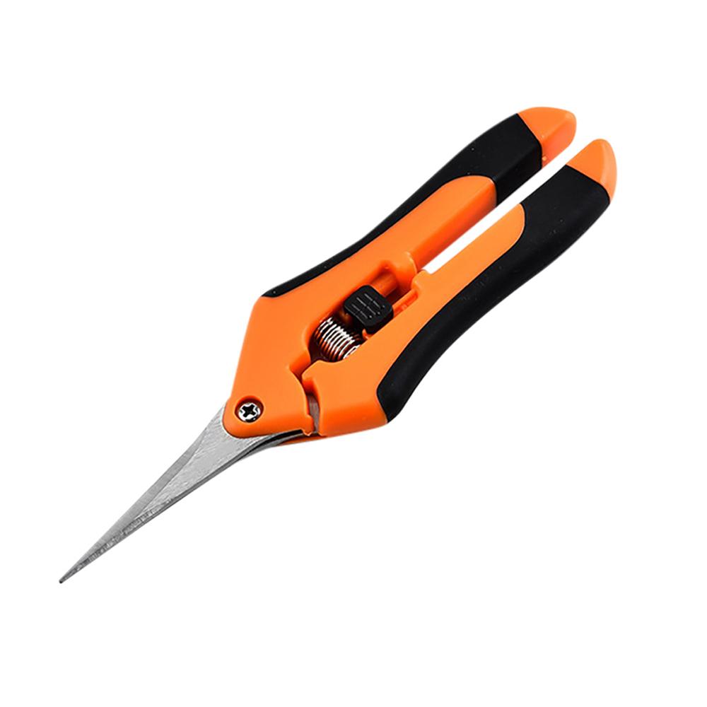 

Garden Pruning Shears Stainless Steel Plants Fruit Grape Picking Scissors Horticulture Leaf Trimmer Straight Elbow Cutter Tools