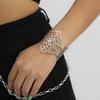 DIEZI Punk Fashion Hollow Out Cuff Wide Bangles Simple Silver Color Halloween Spider Bangle For Women Men Pulseras Bracelets