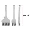 3pcs Angled Chisel Edge Pricking Iron Tool 3.85mm Spacing Punch Prong Tool  Wallet Repair