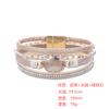 WYBU Crystal Leather Bracelet For Women Simple Shiny Fashion Women's Bracelet Female Girls Wrist Jewelry Gifts Wholesale