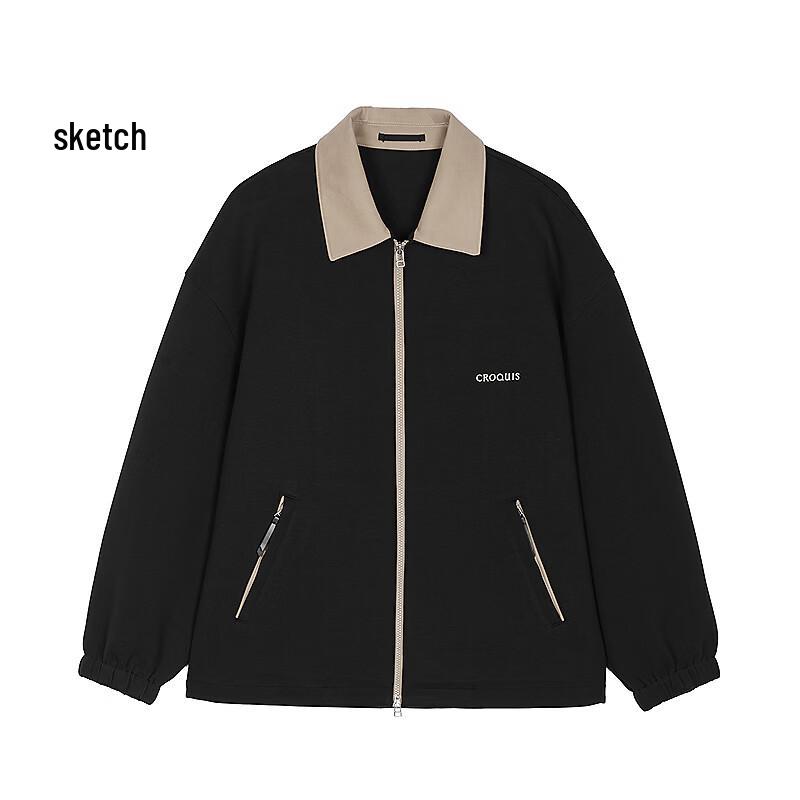 

CROQUIS Men s 2026 Spring Lapel Cardigan Sweatshirt M
