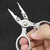 Braided Fishing Line Cutter Rings Openers with Lanyard Fishing Pliers Multifunctional Fishing Tackle Stainless Pliers