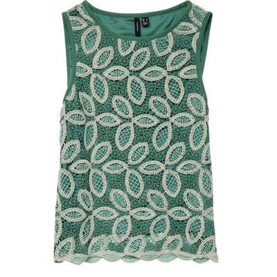 Vero Moda Womens/Ladies Lace Crew Neck Sleeveless Blouse