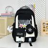 Schoolbag Schoolbag for Female Primary School Students Large Capacity Japanese Students Pain Bag Contrasting Color Backpack Junior High School