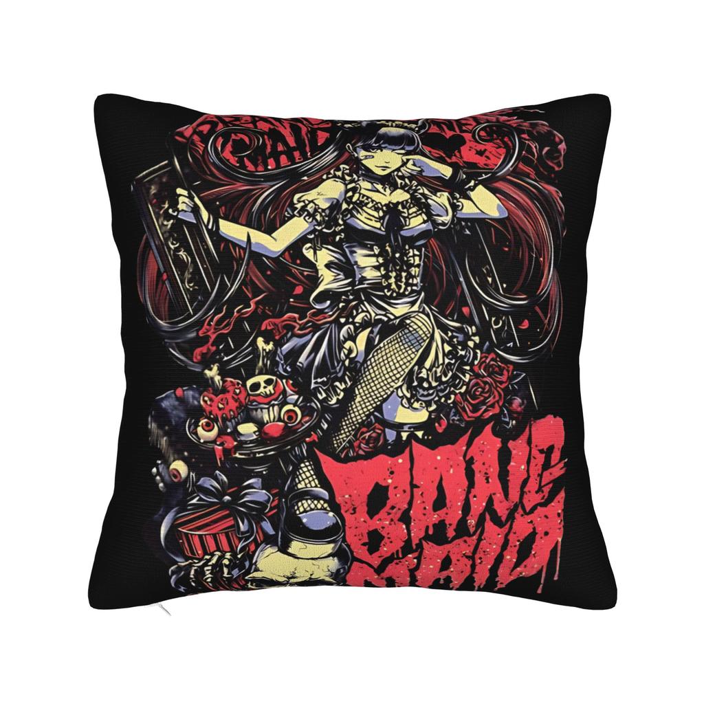 Band Maid Girls Rock Square Pillow Case Cushion Covers Awesome Zipper Decorative Pillowcase for Sofa xcm