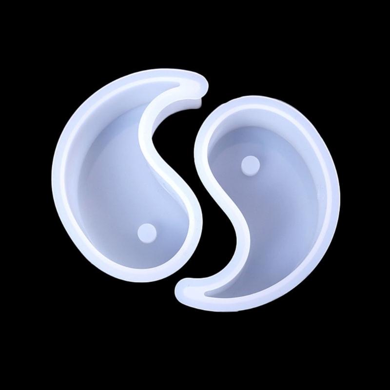 3D-Candle Mold Tai Chi Yin Yang Candle Silicone Mold Handmade Soap Mold DIY Fondant Candy Mold Chocolate Decorating Tool