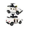 Four Children'S Assembled Small Particle Building Block Toy Accessories X035 Peacekeeping Force Rescue Vehicle