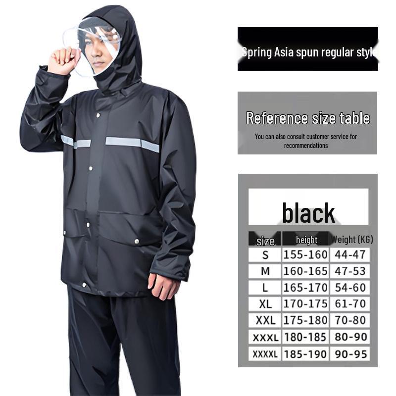 Full Body Stormproof Raincoat & Pants Set for Outdoor Cycling, Men's & Women's Split-Style Fishing Suit & Poncho