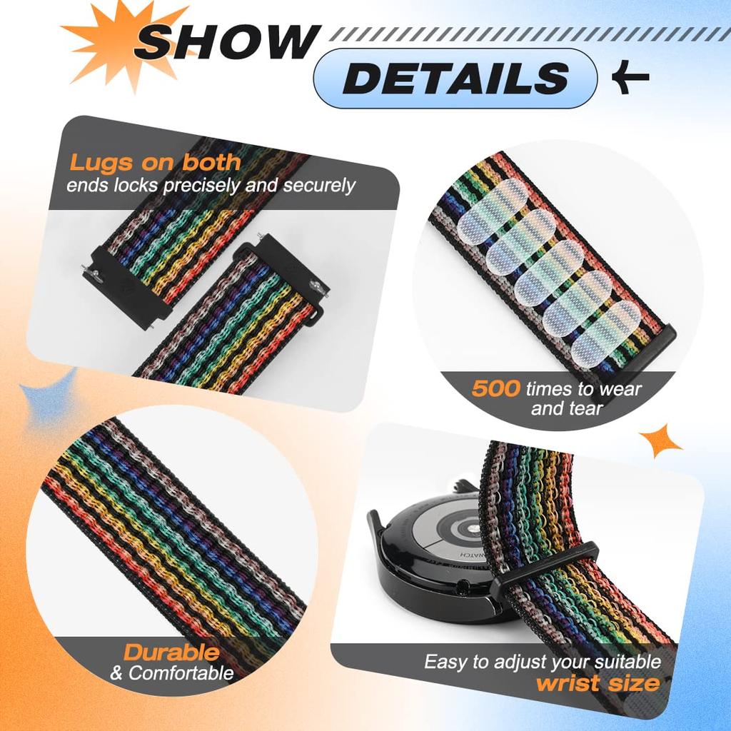 Řemínek pro chytré hodinky CMF Watch Pro 2 Náhradní náramek Nylonový sportovní smyčkový řemínek Correa pro CMF Watch Pro 2