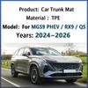 TPE For MGS9 PHEV RX9 QS 2024 2025 2026 Car Trunk Mat Waterproof Boot Cargo Liner Rug Floor Carpet Pad Auto Interior Accessories