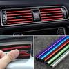 10 stuks 20cm Auto Airconditioner Uitlaat Decoratieve U-vormige Sierlijst Trim Decor Strips Auto Styling Autodeur Rand Hoekbeschermer